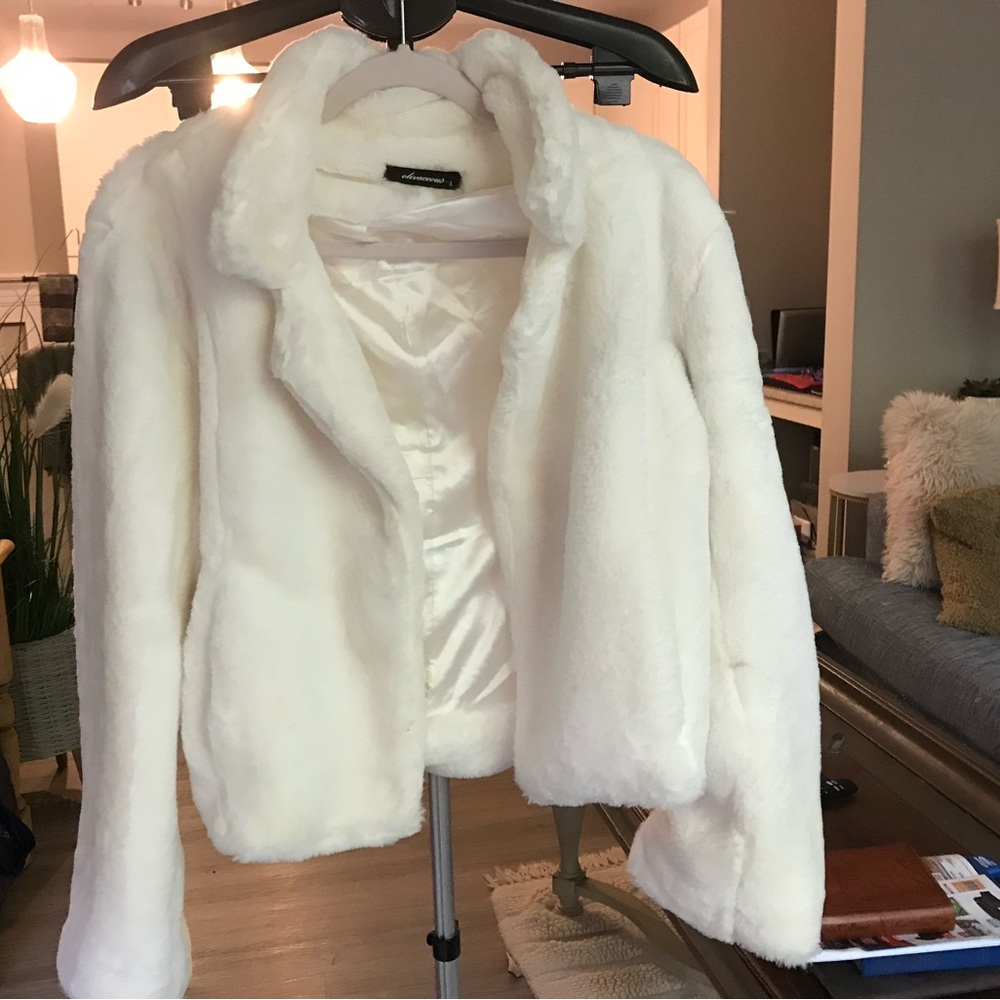 Chic White Teddy Jacket